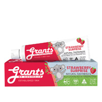 Grants Natural Kids Toothpaste – Strawberry Surprise 75g