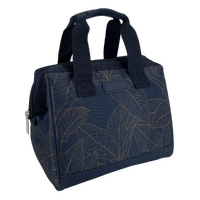 Sachi Insulated Lunch Tote - Navy Leaves