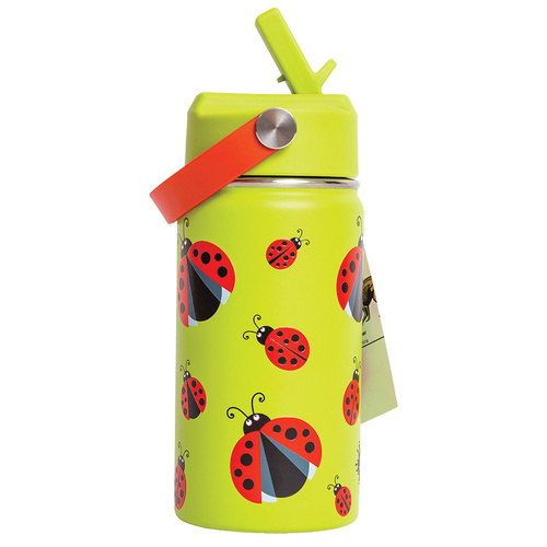 CHEEKI Kids Insulated Drink Bottle 400ml - Ladybug