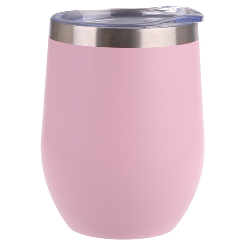 Insulated Stainless Steel Wine Tumbler 330ml - Matte Carnation