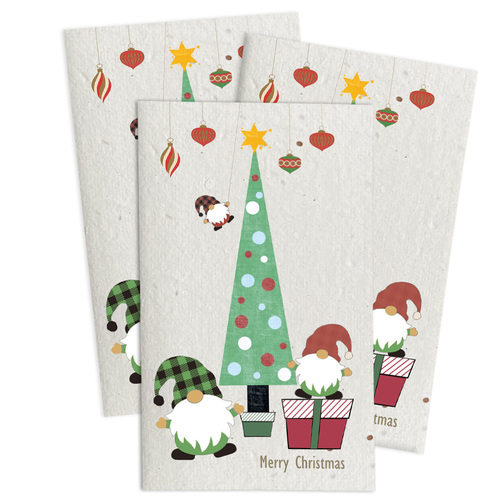 Living Seed Card 3-Pack - Christmas Gnomes Herb Mix